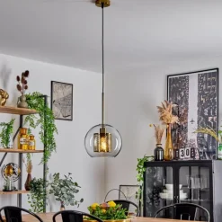 hofstein Suspension Espejuelo Laiton, Noir, 1 lumière