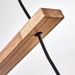 Lampes Vintages & Rétros-hofstein Suspension Ethelton Bois foncé, Noir, 4 lumières