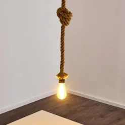 Style Boho-Chic-hofstein Suspension Etowah Brun, Noir, 1 lumière