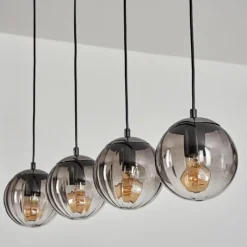 hofstein Suspension Evolene Noir, 4 lumières