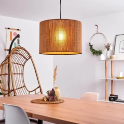 Style Boho-Chic-hofstein Suspension Exchange Noir, 1 lumière