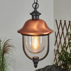 hofstein Suspension extérieur Gascon Noir, 1 lumière