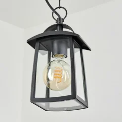 Lampes Vintages & Rétros-hofstein Suspension extérieur Trosa Noir, 1 lumière