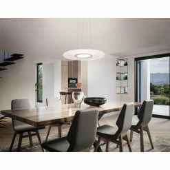 Luminaires Fabas Luce Suspension Fabas Luce Angelica LED Blanc, 1 lumière* Éclairage Led