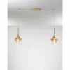 Luminaires Fabas Luce Suspension Fabas Luce Apollo Laiton, 2 lumières