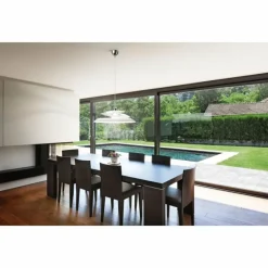 Luminaires Fabas Luce Suspension Fabas Luce Aragon Chrome, 1 lumière