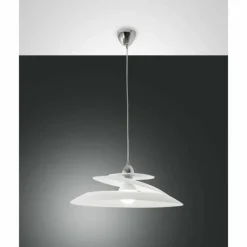 Luminaires Fabas Luce Suspension Fabas Luce Aragon Chrome, 1 lumière
