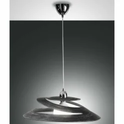Luminaires Fabas Luce Suspension Fabas Luce Aragon Noir, 1 lumière