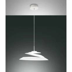 Luminaires Fabas Luce Suspension Fabas Luce Aragon LED Blanc, 1 lumière