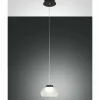 Luminaires Fabas Luce Suspension Fabas Luce Arabella LED Noir, 1 lumière