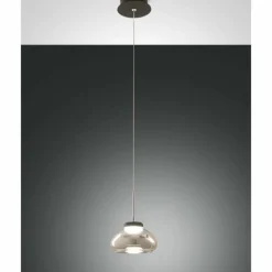 Luminaires Fabas Luce Suspension Fabas Luce Arabella LED Noir, 1 lumière