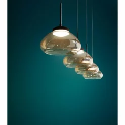 Luminaires Fabas Luce Suspension Fabas Luce Arabella LED Noir, 4 lumières