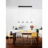 Luminaires Fabas Luce Suspension Fabas Luce Arabella LED Noir, 4 lumières
