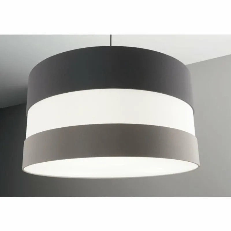Luminaires Fabas Luce Suspension Fabas Luce Arona Noir, 3 lumières