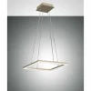 Lampes Dorées-Luminaires Fabas Luce Suspension Fabas Luce Bard LED Or, 1 lumière