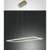 Lampes Dorées-Luminaires Fabas Luce Suspension Fabas Luce Bard LED Or, 1 lumière