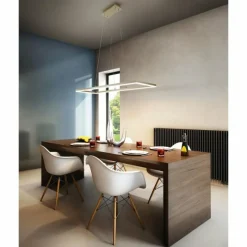 Lampes Dorées-Luminaires Fabas Luce Suspension Fabas Luce Bard LED Or, 1 lumière