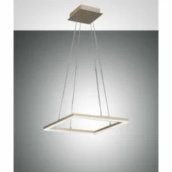 Luminaires Fabas Luce Suspension Fabas Luce Bard LED Or, 1 lumière