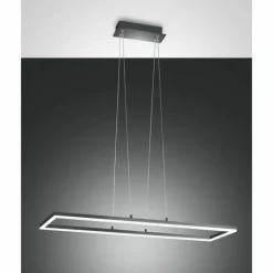 Luminaires Fabas Luce Suspension Fabas Luce Bard LED Anthracite, 1 lumière* Suspensions