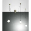 Luminaires Fabas Luce Suspension Fabas Luce Blog LED Or, Noir, 1 lumière