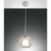 Luminaires Fabas Luce Suspension Fabas Luce Bretagna Blanc, 1 lumière* Suspensions