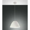 Luminaires Fabas Luce Suspension Fabas Luce Casale Blanc, 1 lumière* Suspensions