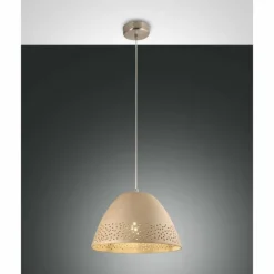 Luminaires Fabas Luce Suspension Fabas Luce Casale Blanc, 1 lumière* Suspensions