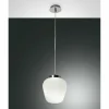 Luminaires Fabas Luce Suspension Fabas Luce Cora Chrome, 1 lumière