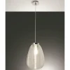 Luminaires Fabas Luce Suspension Fabas Luce Cora Chrome, 1 lumière