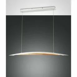 Lampes En Bois-Luminaires Fabas Luce Suspension Fabas Luce Cordoba LED Écru, Blanc, 1 lumière
