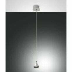 Luminaires Fabas Luce Suspension Fabas Luce Delta LED Aluminium, 1 lumière* Éclairage Led