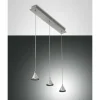 Luminaires Fabas Luce Suspension Fabas Luce Delta LED Aluminium, 3 lumières* Éclairage Led
