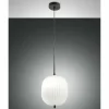 Luminaires Fabas Luce Suspension Fabas Luce Domizia Noir, 1 lumière