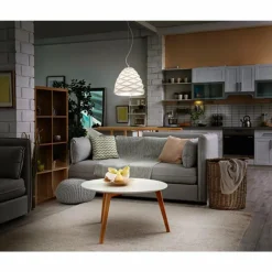 Luminaires Fabas Luce Suspension Fabas Luce Duchessa Blanc, 1 lumière* Suspensions