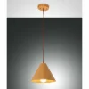 Style Boho-Chic-Luminaires Fabas Luce Suspension Fabas Luce Esino Bois clair, 1 lumière