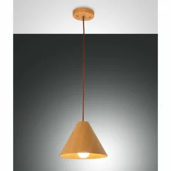 Style Boho-Chic-Luminaires Fabas Luce Suspension Fabas Luce Esino Bois clair, 1 lumière