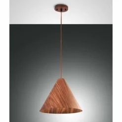 Style Boho-Chic-Luminaires Fabas Luce Suspension Fabas Luce Esino Bois foncé, 1 lumière