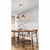 Style Boho-Chic-Luminaires Fabas Luce Suspension Fabas Luce Esino Bois foncé, 2 lumières