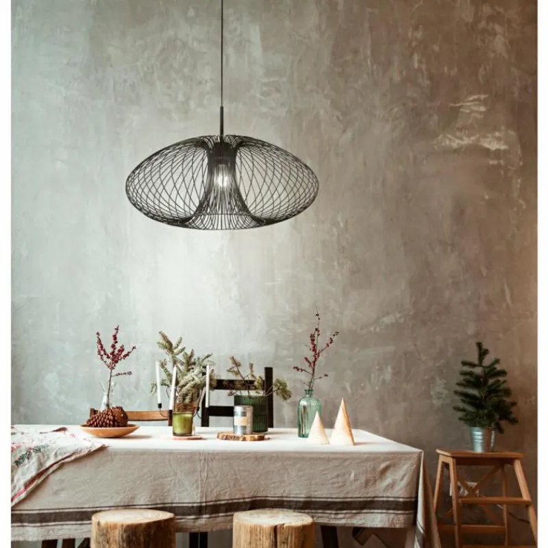 Lampes Vintages & Rétros-Luminaires Fabas Luce Suspension Fabas Luce Fassa Noir, 1 lumière