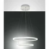 Luminaires Fabas Luce Suspension Fabas Luce Giotto LED Blanc, 1 lumière