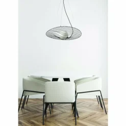 Luminaires Fabas Luce Suspension Fabas Luce Homa Noir, 1 lumière