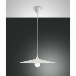 Luminaires Fabas Luce Suspension Fabas Luce Kasa Blanc, 1 lumière* Suspensions