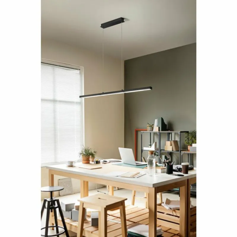 Luminaires Fabas Luce Suspension Fabas Luce Ling LED Noir, 2 lumières* Éclairage Led