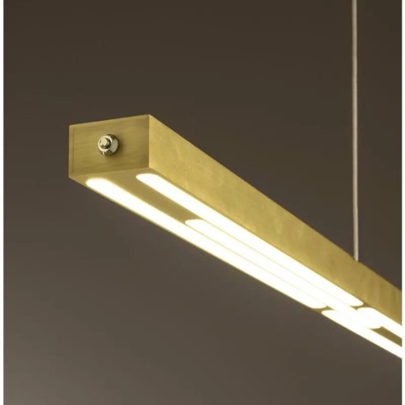 Luminaires Fabas Luce Suspension Fabas Luce Ling LED Laiton, 1 lumière* Suspensions