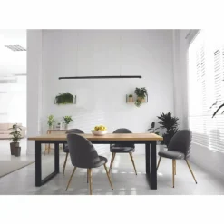 Luminaires Fabas Luce Suspension Fabas Luce Mason LED Noir, 2 lumières* Éclairage Led