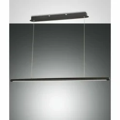 Luminaires Fabas Luce Suspension Fabas Luce Mason LED Noir, 2 lumières* Éclairage Led