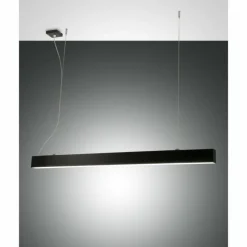 Luminaires Fabas Luce Suspension Fabas Luce Next LED Noir, 2 lumières* Suspensions