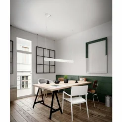 Luminaires Fabas Luce Suspension Fabas Luce Next LED Blanc, 2 lumières* Éclairage Led