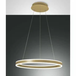 Lampes Dorées-Luminaires Fabas Luce Suspension Fabas Luce Palau LED Or, 1 lumière