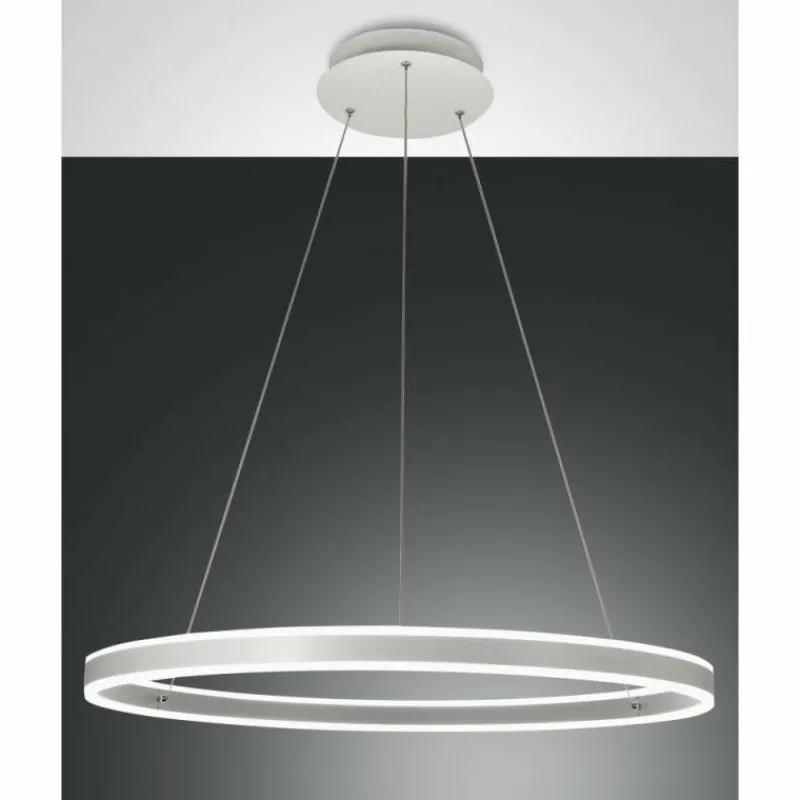 Luminaires Fabas Luce Suspension Fabas Luce Palau LED Blanc, 1 lumière* Éclairage Led